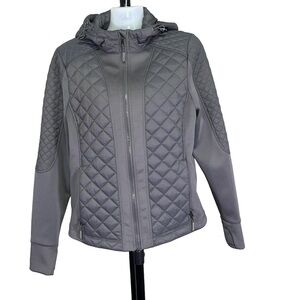 Propel Gray Quilted Women's Jacket small